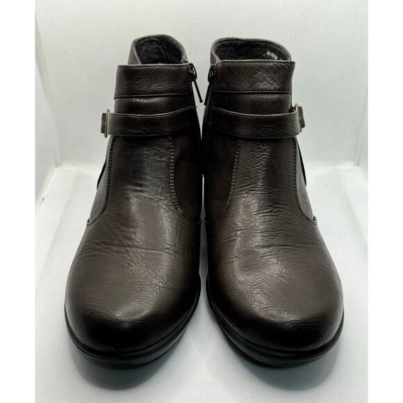 Easy Street Comfort Wave Boots Womens Size 9.5 Brown Side Zip Booties EUC - Picture 8 of 16